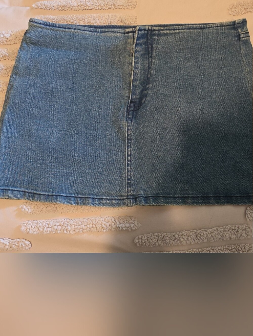 Forever 21 Blue Denim Straight Mini Skirt